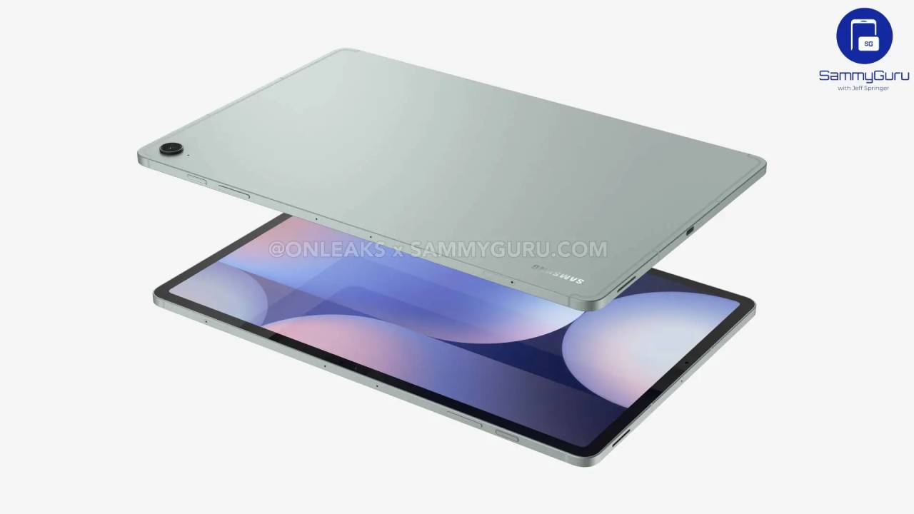 samsung galaxy tab s10 fe plustan ilk gorseller geldi iste tasarimi 0