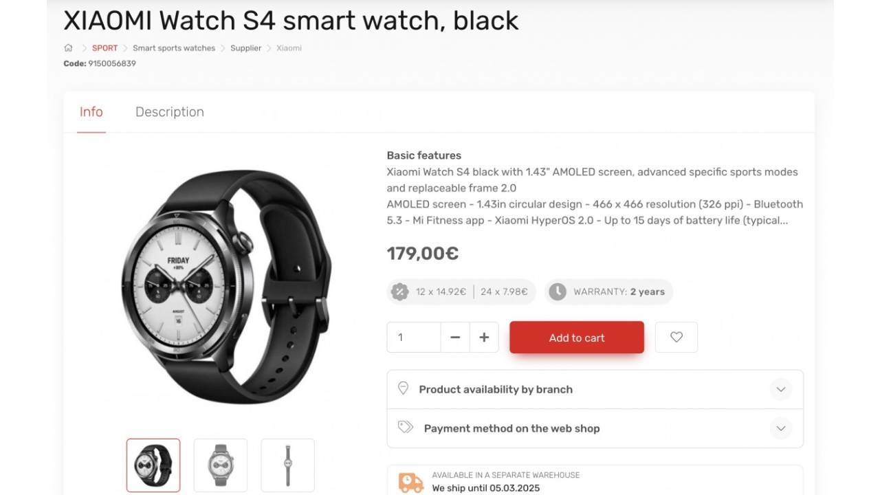 xiaomi watch s4 avrupa yolunda 0 DFlO7VsT