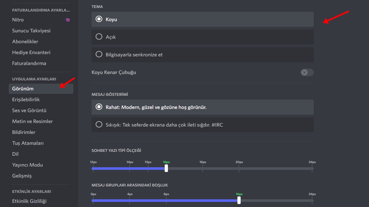 Discord tema değiştirme nasıl yapılır? 2 discord tema degistirme nasil yapilir 1 lPVWQTIE