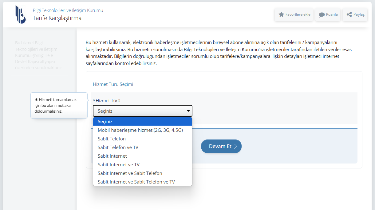 e-Devlet Tarife Karşılaştırma Sistemi sonunda geldi! 1 e devlet tarife karsilastirma sistemi sonunda geldi 0