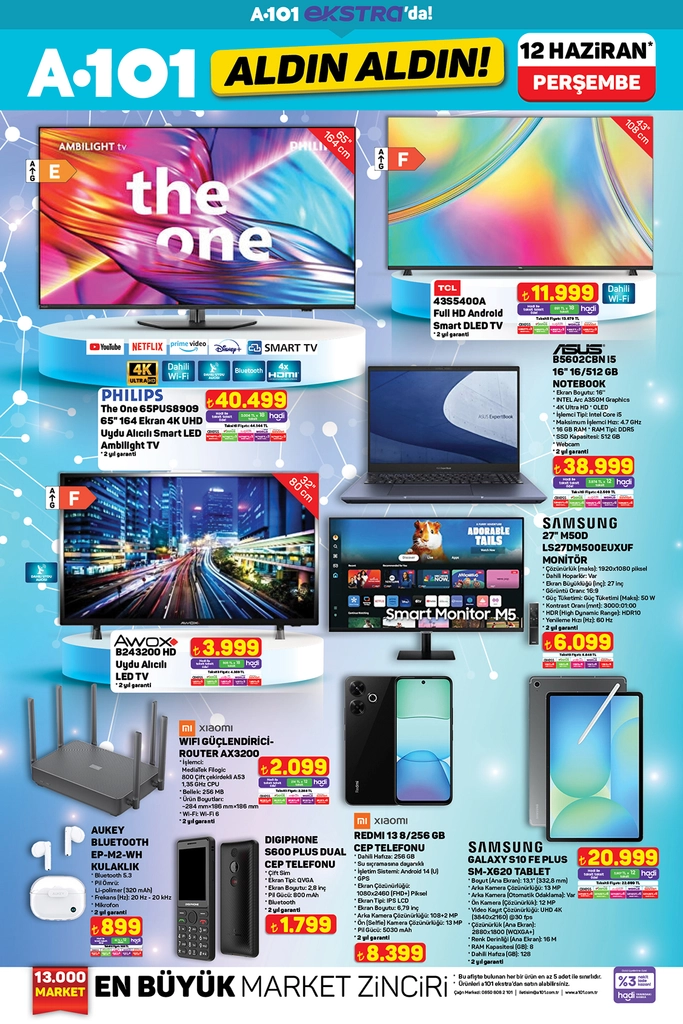 A101, Redmi 13 ve Galaxy Tab S10 FE Plus satıyor! 1 a101 redmi 13 ve galaxy tab s10 fe plus satiyor 0