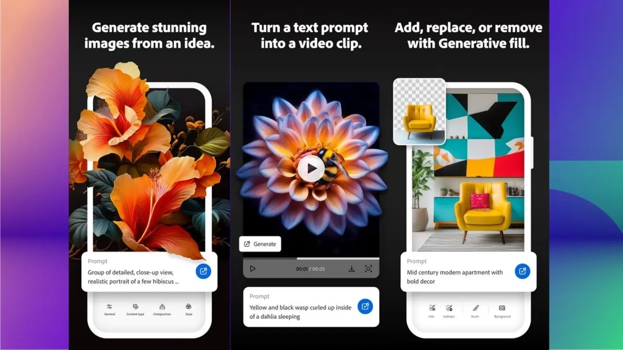 Adobe Firefly uygulaması, Android ve iOS’e geldi! 1 adobe firefly uygulamasi android ve iose geldi 0 HkFbHOMA