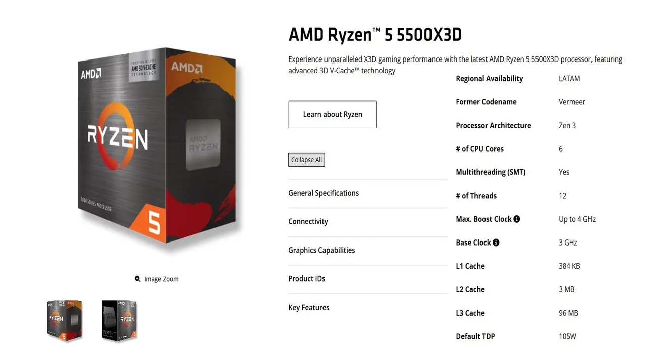 AMD Ryzen 5 5500X3D duyuruldu! İşte özellikleri 1 amd ryzen 5 5500x3d duyuruldu iste ozellikleri 0 ihej8F9j