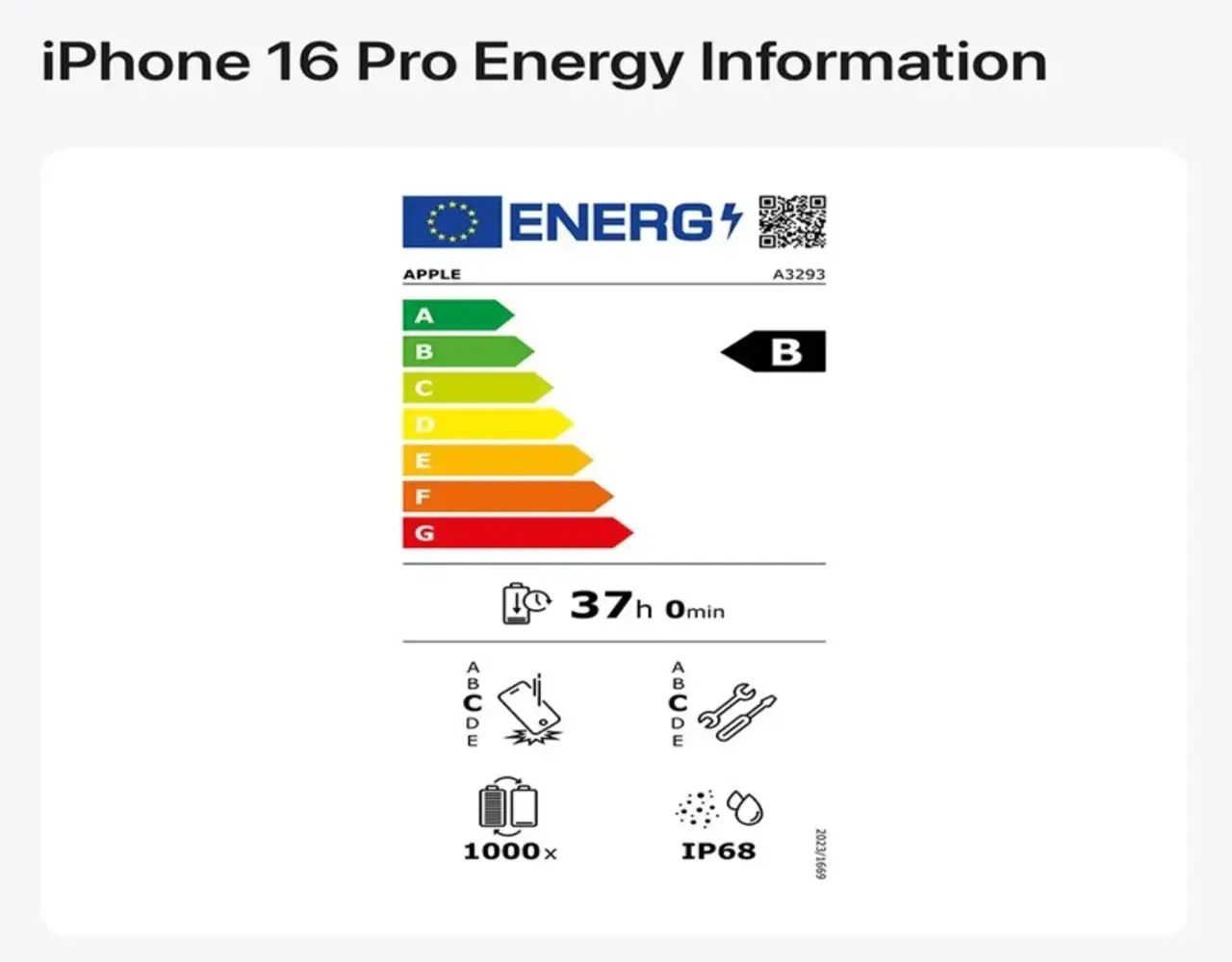 avrupada satilan iphonelar enerji etiketiyle geliyor 0