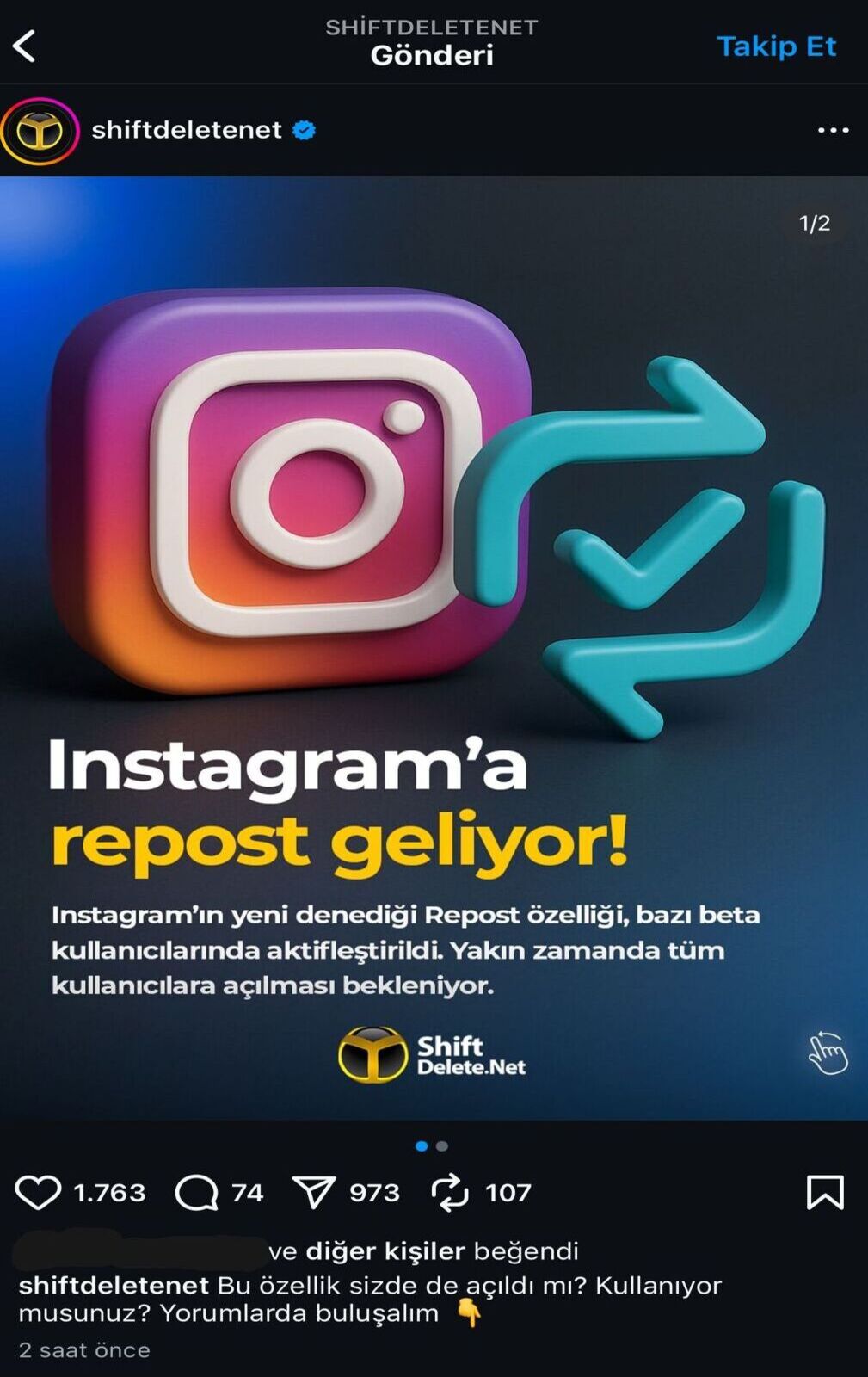 Instagram, repost özelliği sundu! 1 instagram repost ozelligi sundu 0 BNz1b5q5