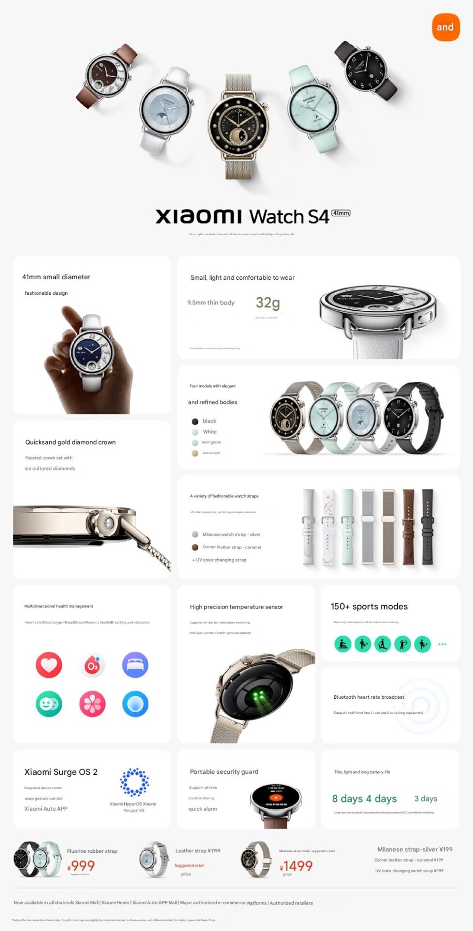 Xiaomi Watch S4 41mm tanıtıldı! Fiyatı ve özellikleri 2 xiaomi watch s4 41mm tanitildi fiyati ve ozellikleri 1 EZQFe2Qr