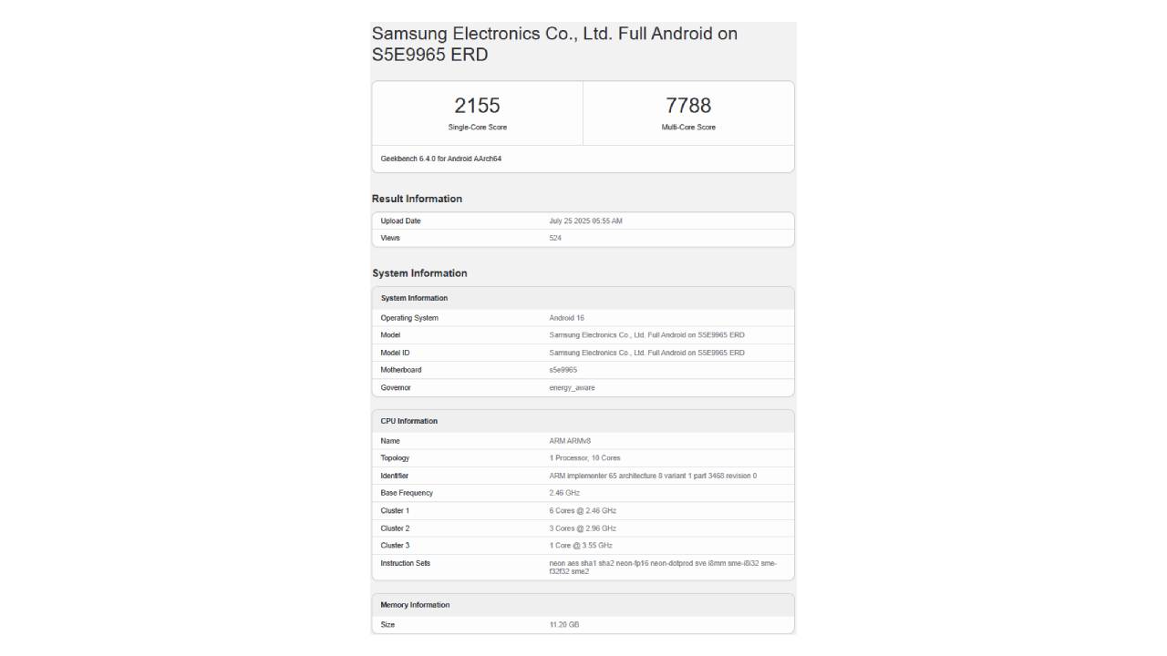 Galaxy S26’ya güç verecek Exynos 2600 performans testinde 1 galaxy s26ya guc verecek exynos 2600 performans testinde 0 ckLAtYPB
