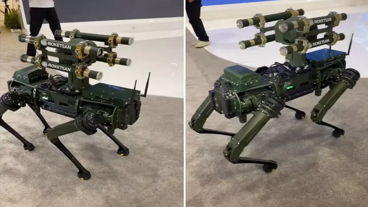 ROKETSAN roket atabilen robot köpek geliştirdi 2 roketsan roket atabilen robot kopek gelistirdi 1