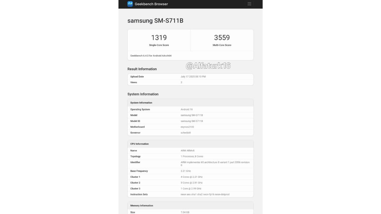Samsung, sevilen orta segment telefonunda One UI 8’i test ediyor 1 samsung sevilen orta segment telefonunda one ui 8i test ediyor 0 UF4PFyAG
