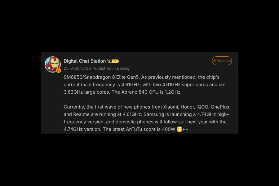 Amiral gemilerini şanlandıracak: Snapdragon 8 Elite Gen 5 ortaya çıktı 1 amiral gemilerini sanlandiracak snapdragon 8 elite gen 5 ortaya cikti 0 QsZiFWps