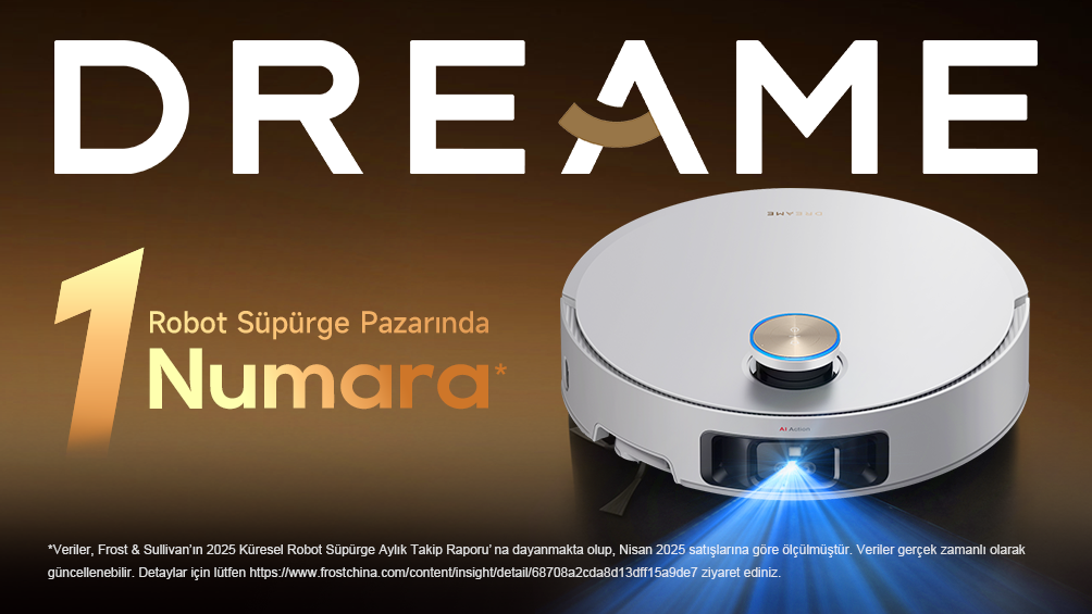 Dreame Technology 18 ülkede robot süpürge pazarının lideri oldu 1 dreame technology 18 ulkede robot supurge pazarinin lideri oldu 0 Az9rbcU2