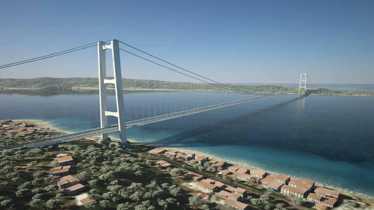 dunyanin en uzun asma koprusu yapiliyor 0 JHBbaQXN