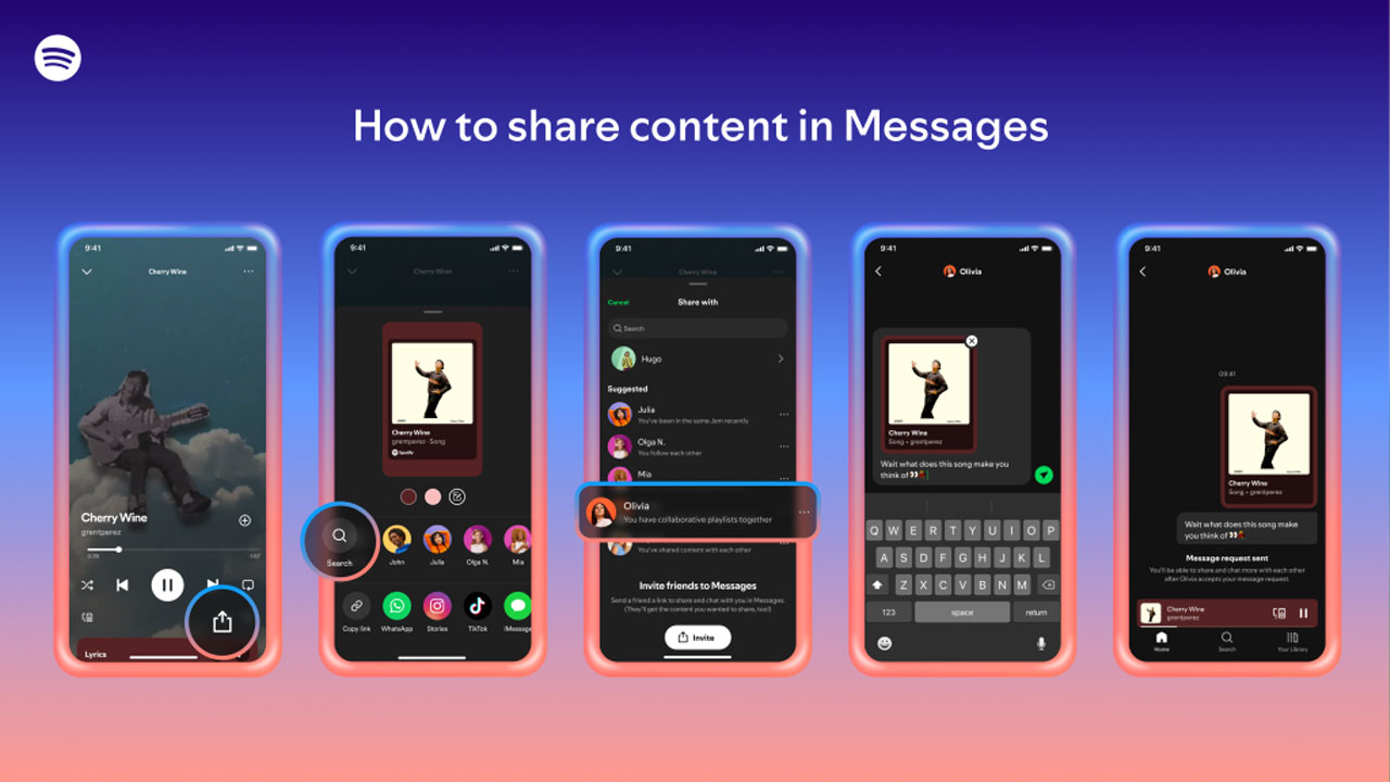 mesaj zamani spotify dm ozelligini kullanima sundu 0 VP4lIiwD