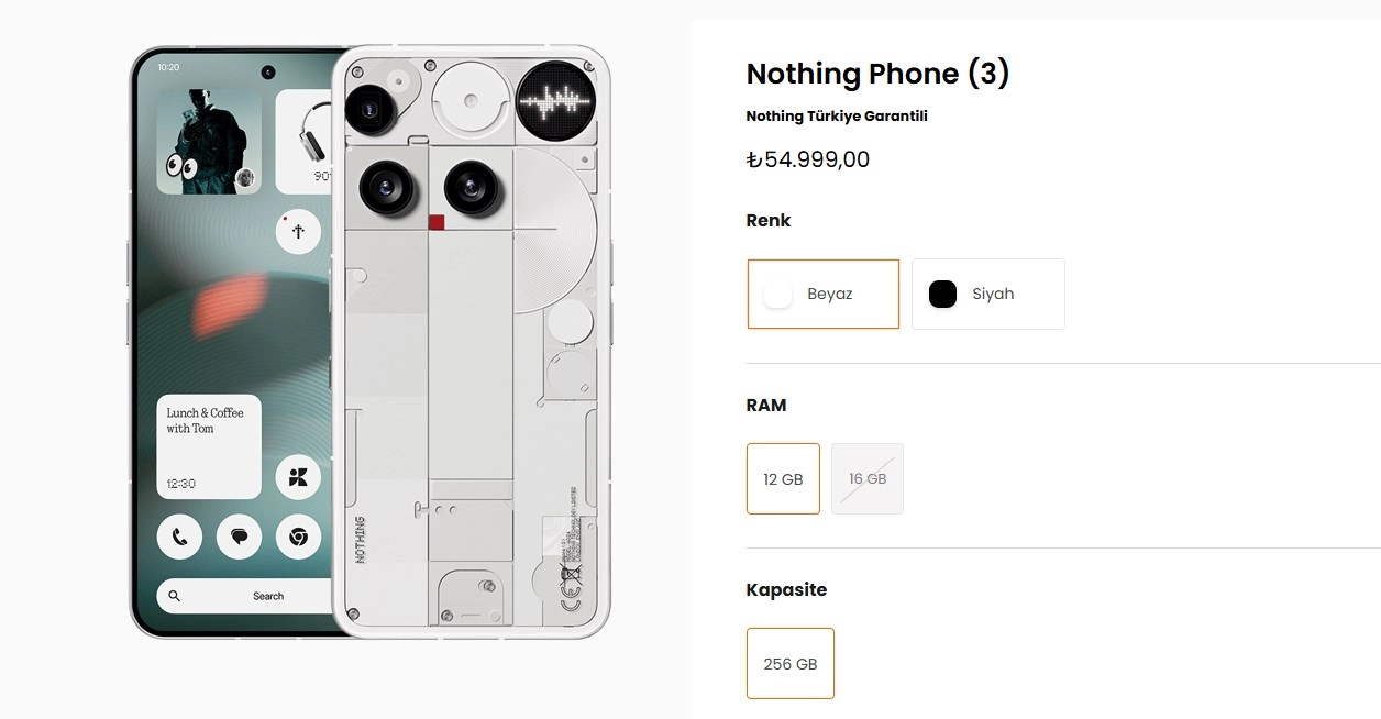 nothing phone 3 turkiyede satisa sunuldu 0 sjdbf4nt