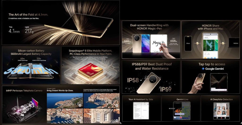 Honor Magic V5 dünyaya açılıyor 1 honor magic v5 dunyaya aciliyor 0